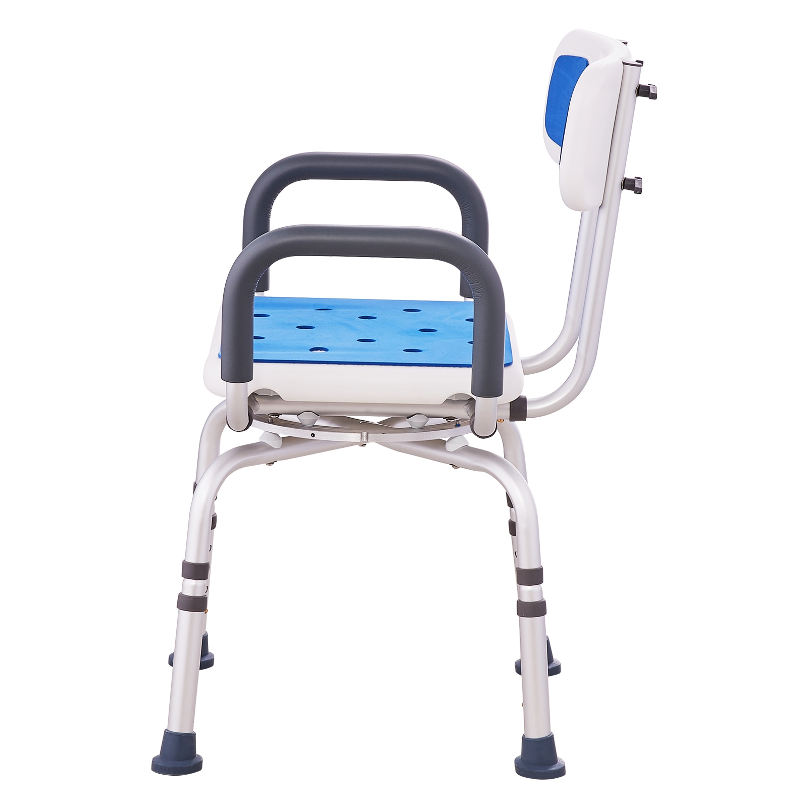 Shower Chair 360° Swivel Tub Shower Seat With Armrests & Backrest 400lbs_maomaolike.com
